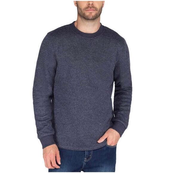Men's B.C. Clothing Fleece Lined Crew Sweatshirt XL Blue - Picture 1 of 11